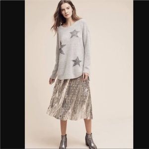 anthropologie lili’s closet straw sweater